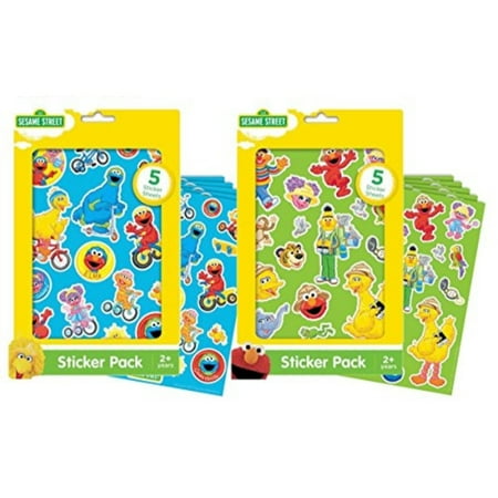 3 D Stickers Elmo (Sesame Street Sticker Packs - 10 Sheets Total Featuring Elmo, Big Bird, Cookie Monster and More of Your Favorite)