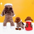 thumbnail image 4 of Cute Pet Dog Christmas Elk Costume Puppy Hoodie Coat Clothes For Dogs Cats Soft Coral Velvet Fleece Apparel, 4 of 11