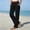 #0072-Black, variant on Pants for Womens Neewe Cotton Linen Wide Leg Pants for Women Flowy Palazzo Elastic Waist Trousers with Pockets Breathable Everywhere