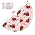 thumbnail image 3 of Lsque Ladybugs And Flower Print Christmas Tree Skirt, Tree Skirt with Ties or Velcro, Perfect for Holiday Decorations, Halloween, and New Year-48", 3 of 7