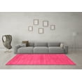 thumbnail image 3 of Ahgly Company Indoor Round Abstract Pink Contemporary Area Rugs, 7' Round, 3 of 4