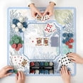 thumbnail image 2 of Cztulip Blue Coastal Starfish Mahjong Mat,Summer Beach Game Pad,Nautical Ocean Starfish Shell Carol Anti-Slip Table Cover Tablecloth Mahjong Mat for Poker Board Card Tile Game Domino,31.5x31.5In, 2 of 7