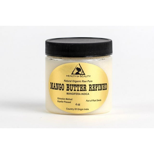 Beurre de Mangue ultra Raffiné Biologique Naturel Cru Frais 100 % Pur 4 oz