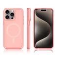 thumbnail image 5 of ELEHOLD Case for iPhone 15 Pro, Shockproof Slim Skin-Friendly Strong Magnetic Matte Case,Pink, 5 of 6