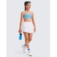 thumbnail image 2 of CRZ YOGA Girls Soft Skirty Athletic Shorts Tennis Soccer Casual Flowy Ruffle Zip Pocket Liner Kids Teen, 2 of 6