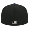 thumbnail image 4 of Men's New Era Black Los Angeles Dodgers Metallic Camo 59FIFTY Fitted Hat, 4 of 5