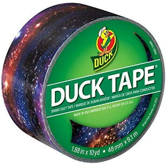 Duck Brand 283039 Printed Duct Tape, Single Roll, Galaxy