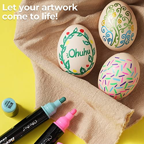 Coloring A Color by Number Easter Egg Using Ohuhu Alcohol Markers