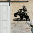 thumbnail image 3 of Handmadetneonsign Personalized Quad Bike Home Number Metal Sign, Quad Bike Address Metal Sign, 3 of 5