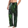 thumbnail image 2 of Daiia Lush Foliage Green Plant Men's Sleep Pant with Pockets and Drawstring,Pajama Pants-Large, 2 of 9