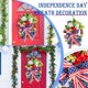 thumbnail image 2 of De La Independencia 4 De Julio Corona Del Día De La Independencia Coronas Colgantes De La Puerta Delantera Para La Decoración De La Pared Del Hogar Minnieouse HA043096-02, 2 of 6