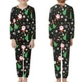thumbnail image 2 of Renewold Santa Snowflake Pajama Family Set Comfortable Christmas Pj Pants Bottoms Matching Set of 2 Comfy Night Sleep Wear for Teen Boys Girls 5-6 Years Old, 2 of 5
