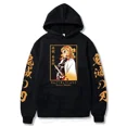 thumbnail image 1 of Sudadera con capucha de Anime Demon Slayer, suéteres, sudaderas con estampado gráfico de Muichiro Tokito, ropa de calle informal de hip hop, 1 of 6