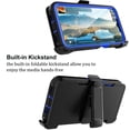 thumbnail image 5 of Takfox Samsung Galaxy A14 5G Case with Belt Clip Holster [Built in Screen Protecotr] Military Grade Heavy Duty Protection 3 in 1 Shockproof Armor Rugged Durable for Galaxy A14 5G Phone - Black+Blue, 5 of 6