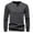Black, variant on Men's Thermal Shirt Long Sleeve Quarter Button Crewneck Pullover Loungewear White L