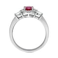 thumbnail image 4 of Everly Women's Ruby and Sapphire Diamond 14K White Gold Engagement Ring, 4 of 7