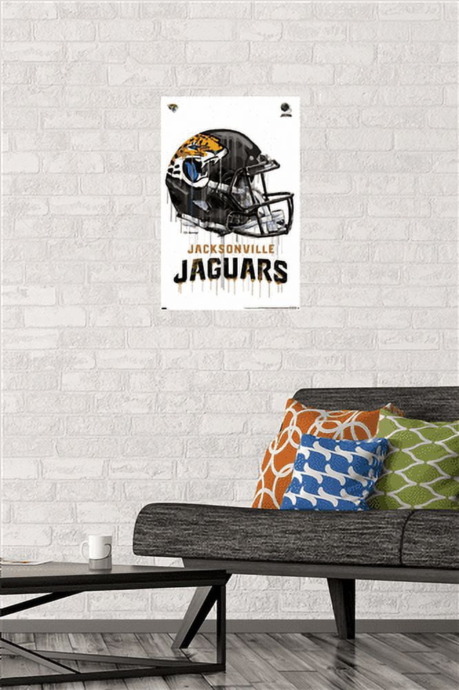 NFL JacksonVille Jaguars - Drip Helmet 20 Wall Poster, 14.725" x 22.375"