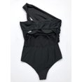 thumbnail image 3 of Women's Bathing Suits One Shoulder Cutout One Piece Swimsuit Swimwear, 3 of 4