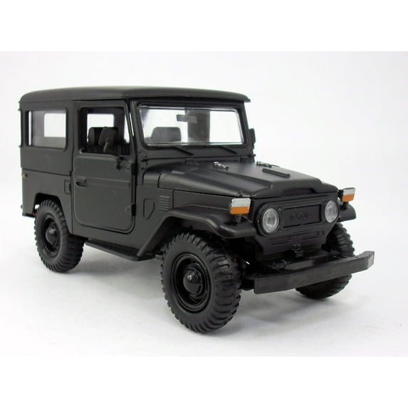 Toyota FJ40 Land Cruiser 1/24 Scale Diecast Metal Car Model - BLACK