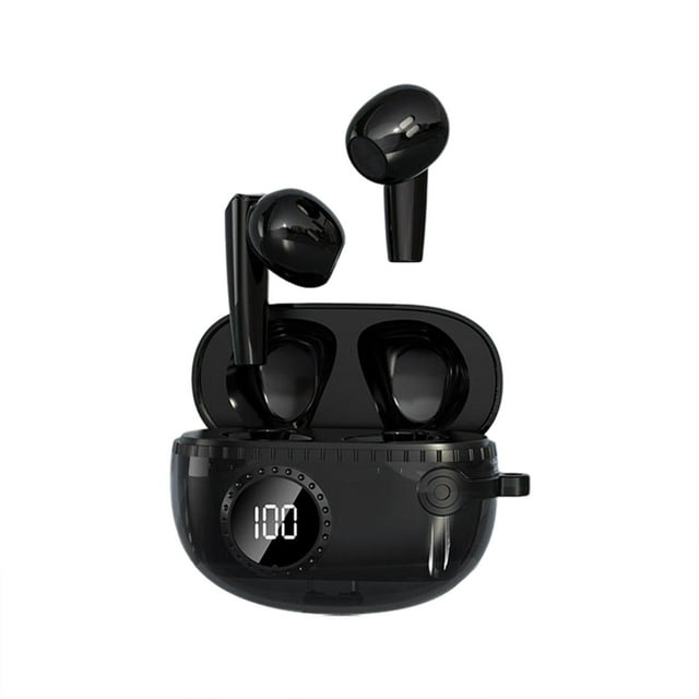 Auriculares inalámbricos V5.3 con modo dual para entrenamiento y negocios Negro