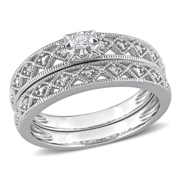 Everly Women's Diamond Sterling Silver Bridal Set