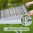 thumbnail image 6 of Bohemian Style Floral Print Square Table Cover 34x34 Inch with Elastic Edge for Snug Fit on Indoor Outdoor Patio Dining Tables, 6 of 6
