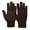Brown, variant on Winter Gloves for Men Women Warm Gloves with Thermal Soft Knit Lining Elastic Cuff Gloves Heating Warm Ski Half Finger Gloves Black Free Size