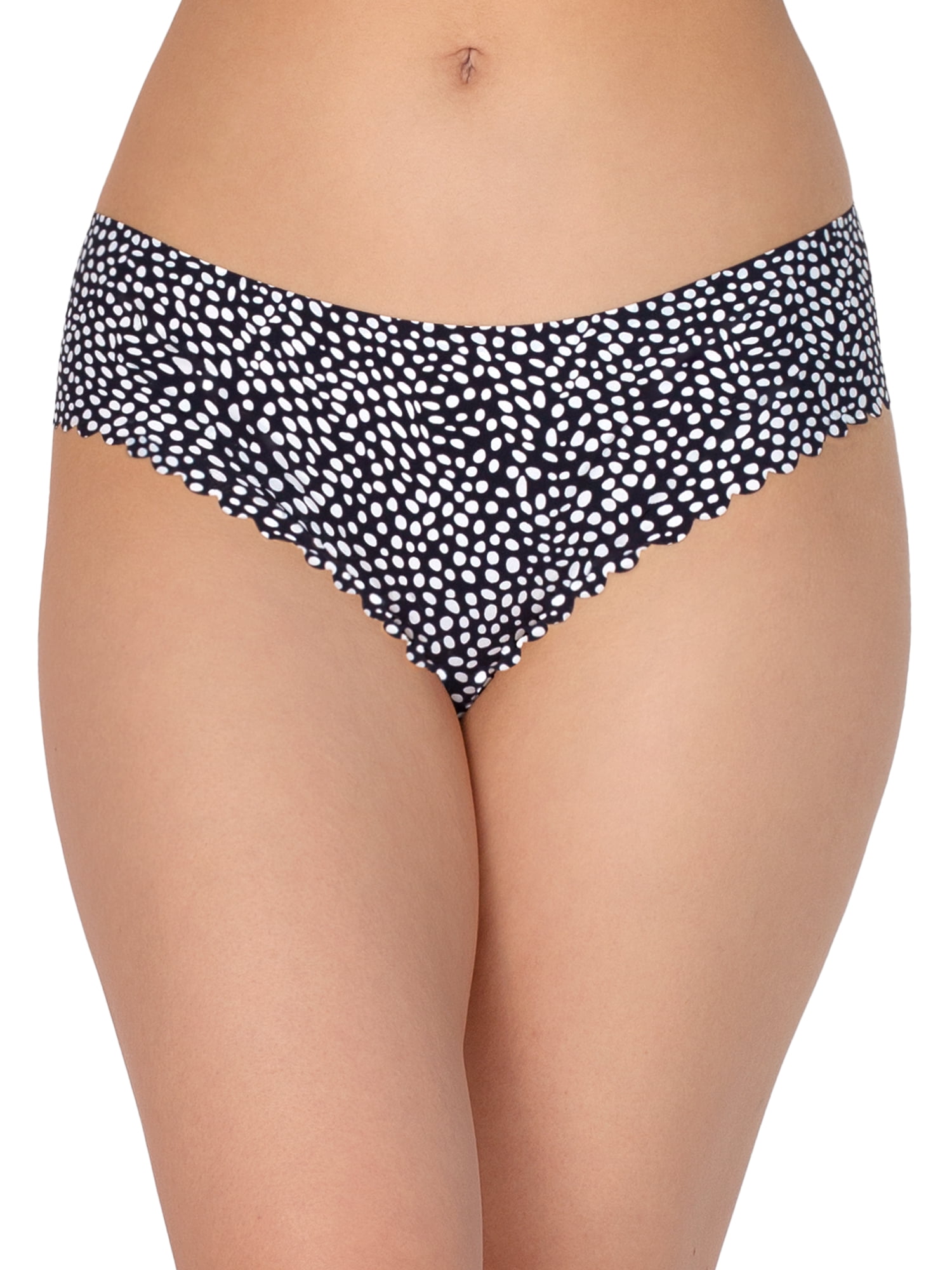 Secret Treasures Cheeky Polka Dots Texture Leopard Print Stretchy Panty (Women's) 3 Pack
