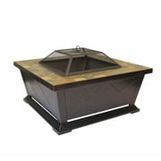 Outdoor Leisure Products 36" Transitional Metal Fire Pit in Oil Rubbed Bronze