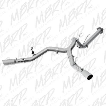 MBRP Cool Duals T409 2017 and Ford F-250/350/450 6.7L 4in Filter Back Vehicle Mufflers