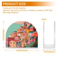 thumbnail image 4 of Yayeee Napkin Holder for Table Kitchen Paper Tissue Organization, Cityscape Painting, 4 of 8
