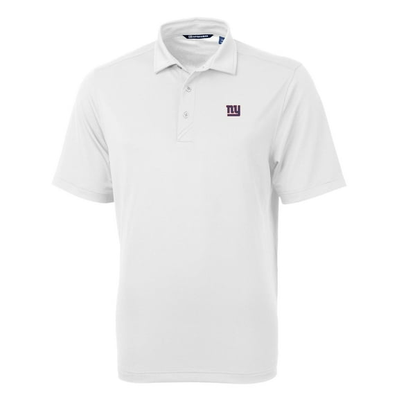 Men's Cutter & Buck White New York Giants Big & Tall Virtue Eco Pique Recycled Polo