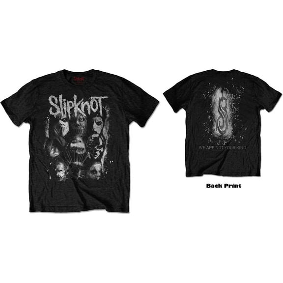 Slipknot Unisex T-Shirt WANYK White Splatter (Back Print) (Small)