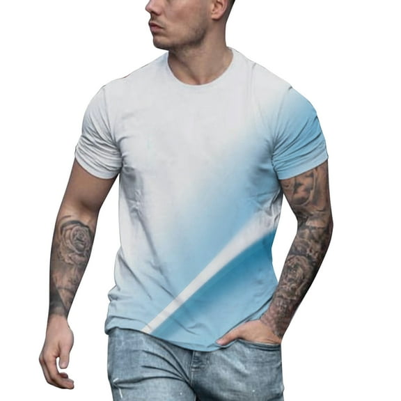 adviicd 2xl Tall Mens T Shirts Casual Tee Men's Cotton PerformanceShort Sleeve T-Shirts Male Casual T-Shirt