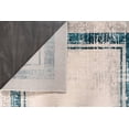 thumbnail image 5 of LaDole Rugs Blue Grey Bordered Modern Contemporary Minimalistic Area Rug For Living Room Bedroom, 5 of 5