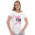 thumbnail image 4 of Fight For It Breast Cancer Aware Pink Womens Slim Fit Graphic Tee Brisco Brands S, 4 of 5