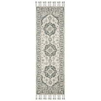SAFAVIEH Aspen Norwood Oriental Wool Runner Rug, Grey/Light Grey, 2'3" x 5'