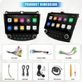 thumbnail image 7 of for Honda Accord 7th 2003 2004 2005 2006 2007, Android 13 Car Stereo with Wireless Carplay Android Auto, 10 inch Touchscreen Car Radio Support Bluetooth WiFi GPS Navigation FM/RDS Radio Head Unit, 7 of 7
