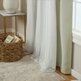 thumbnail image 3 of TOWN & COUNTRY LUXE Talia Double Layer Indoor Curtains, Sheer and Room Darkening Blackout, Grommet Top, Energy Efficient, 2-Pack Set, 52"x84", Sand, 3 of 11