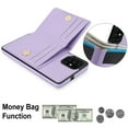 thumbnail image 5 of ELEHOLD Case for Samsung Galaxy A51 4G,Business PU Leather Stand Case with Card Holder & Ring Holder,Violet, 5 of 7