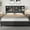 Black-full, variant on Gaderth King Platform Bed Frame with Bookcase Headboard, 2-Tier Storage King Platform Bed, Charging Station (USB & Type‑c), Tall Wooden Headboard, 9.6" Underbed Storage