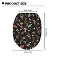 thumbnail image 6 of ZUXONGSY Mushroom Butterfly Toilet Cover Lid Toilet Protector Cover with Elastic Band Soft Thicker Flannel Bathroom Toilet Seat Cover Stain-Resistant Bathroom Accessories Decoration, 6 of 6