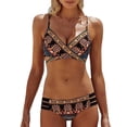 thumbnail image 2 of Xmyrz Women Swimsuits Sets 2 Piece Surfing Print Softable Bathing Suits Split Stylish Cute Bikini Lightweight Classic Tankinis, 2 of 9