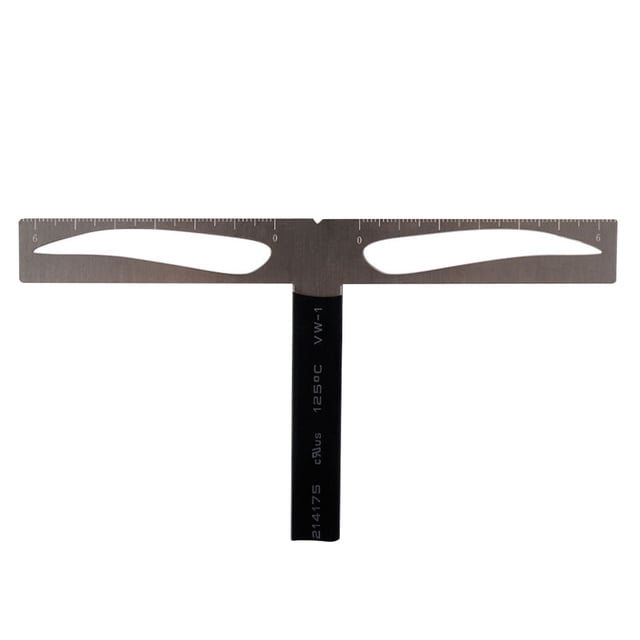 Règle de Pochoir à Sourcils Professionnelle Réutilisable Kit de Positionnement Équilibré Trois Points Étrier à Sourcils pour Mesure des Sourcils (Règle de Positionnement des Sourcils en un Mot)