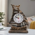 thumbnail image 3 of RELOJ DE FIGURAS DE VELERO, Despertador de Velero Exquisito de Escritorio Retro para Casa, 3 of 7