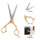 thumbnail image 5 of Tijeras Profesionales para Cortar El Cabello, Tijeras de Adelgazamiento del Cabello de Acero para inoxidable para peluquería, USO Domísico, 5 of 7