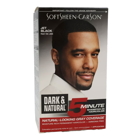 Dark & Natural Permanent Haircolor, 5 Minute, Jet Black, Pack of 2