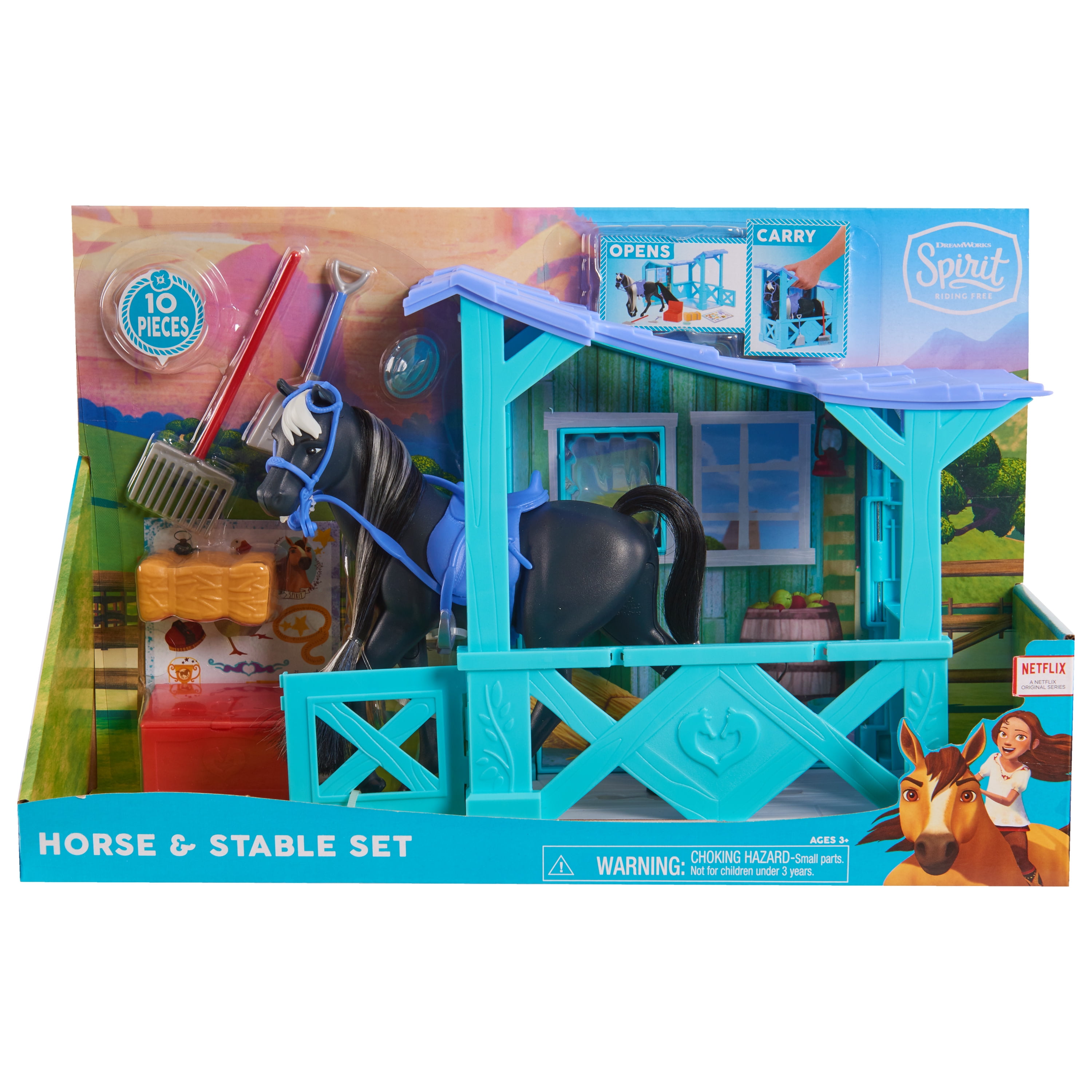 horse and stable set