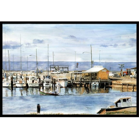 Carolines Treasures  The Pass Bait Shop Indoor & Outdoor Doormat