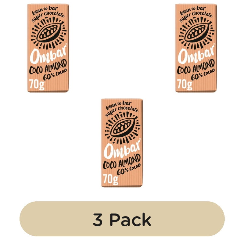 Ombar Coco Almond Organic Vegan Fair Trade Chocolate 70g, British